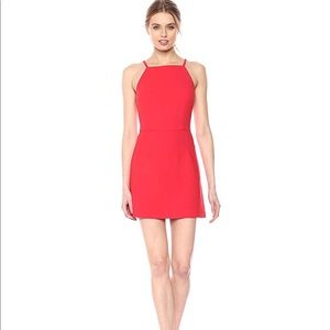 French Connection whisper light mini dress red